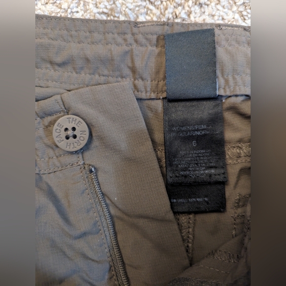 The North Face Women's Light Brown Nylon Roll Up Hiking Pants - Picture 2 of 6